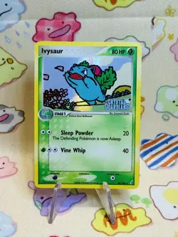 Ivysaur 34/100 Crystal Guardians Reverse Holo Rare Pokemon TCG Nintendo MP - Image 1