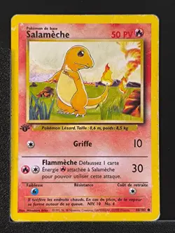 Carte Pokemon Salameche 46/102 Edition 1 Ed 1 Set De Base Wizards FR - Image 1