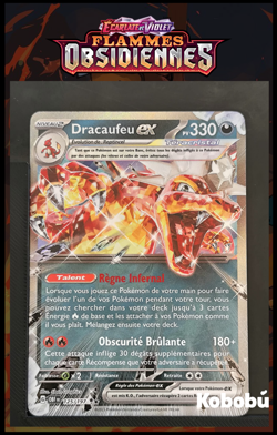 Carte Pokemon Dracaufeu EX 125/197 EV3 Flammes Obsidiennes OBF - Image 1