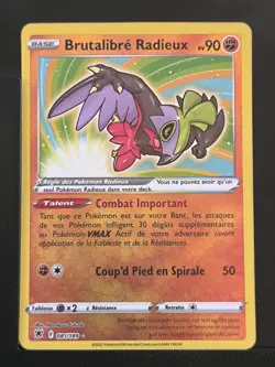 Carte Pokemon Brutalibre Radieux 081/189 EB10 Astres Radieux Epee Et Bouclier - Image 2