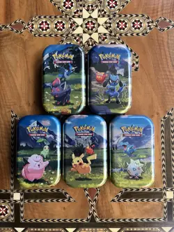 Pokemon TCG Ascended Heroes Mini Tins Full Set of 5 With Box - New & Sealed - Image 2