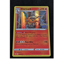 Pokemon TCG Charizard 170 HP 010/078 Pokemon GO Holo Rare Holo Eng - Image 1