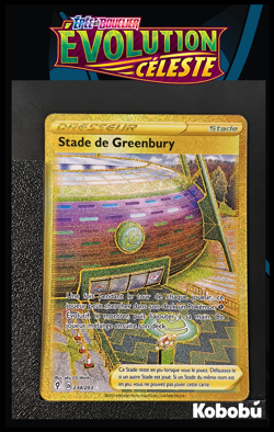 Carte Pokemon Stade de greenbury 234/203 Gold EB7 Evolution Celeste - Image 1