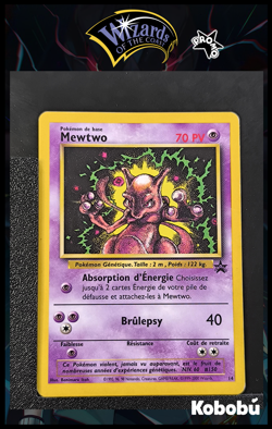 Carte Pokemon Mewtwo 14 BlackStar Wizards Promo FR - Image 1