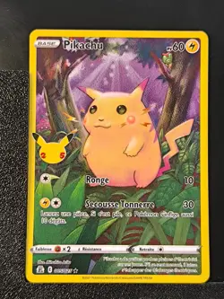 Carte Pokemon Pikachu 005/025 EB7.5 Celebrations 25 ans epee et bouclier - Image 2