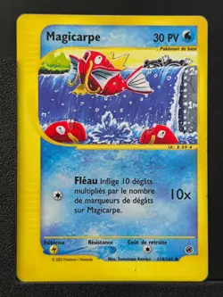 Carte Pokemon Magicarpe 118/165 Expedition Wizards FR - Image 2