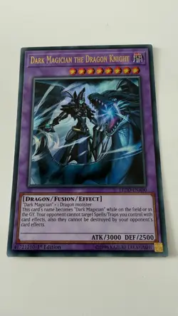 Yu-Gi-Oh! Dark Magician The Dragon Knight LEDD-ENA00 Ultra Rare Mint 1st Edition - Image 1