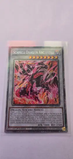 YuGiOh Scarred Dragon Archfiend 1st Edition RA05-EN044 Starlight Rare Mint - Image 1