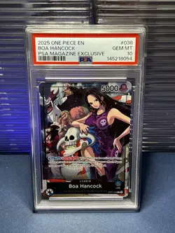 2025 ONE PIECE PROMOS PSA MAGAZINE EXCLUSIVE #038 BOA HANCOCK PSA 10 - Image 1