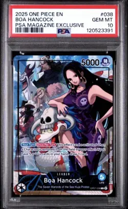 2025 ONE PIECE PROMOS PSA MAGAZINE EXCLUSIVE #038 BOA HANCOCK PSA 10 - Image 1