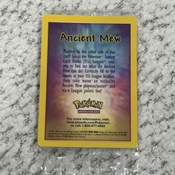 Ancient Mew SEALED Pokemon Movie Promo Double Holo Foil RARE 1999-2000 Card NEW - Image 2