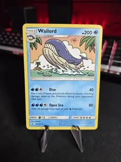 Wailord 30/145 Rare SM - Guardians Rising Pokemon Card - Image 1