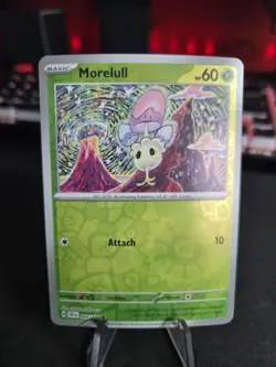 Morelull - Reverse Holo - Surging Sparks 008/191 Tomokazu Komiya Pokemon Card NM - Image 1