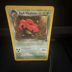 Dark Vileplume Holo 💫SWIRL💫 Team Rocket #13 WOTC NM LP Vintage Pokemon Card - Image 1