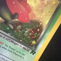 Dark Vileplume Holo 💫SWIRL💫 Team Rocket #13 WOTC NM LP Vintage Pokemon Card - Image 5