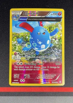 Pokemon Card - Azumarill Reverse Holo 104/160 XY Primal Clash Near Mint - Image 1
