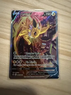 Jolteon V SWSH183 SWSH: Sword & Shield Promo Cards Holo NM - Image 1