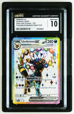 CGC GEM MINT 10 Pokemon Umbreon ex SVP176 Sv: Scarlet & Violet Promo Cards Holo - Image 1