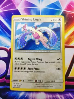 Shining Lugia SM82 Black Star Promo Holo Pokemon Card MP Moderately Played - Image 1