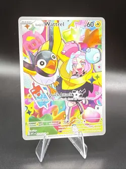 Pokemon Iono's Wattrel Full Art Holo 231/217 Basic Electric TCG Card 2026 - Image 1