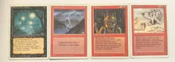 Revised Lightning Bolt, CD Rock Hydra, Goblin King, Will-O-The Wsp. MTG - Image 1