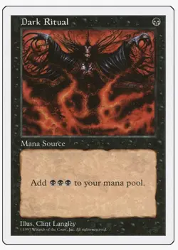 Dark Ritual 5th Edition MTG Alter/Altered Art - Image 2