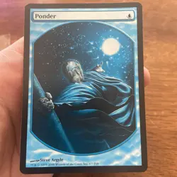 Ponder Full Art Promo MTG Alter/Altered Art - Image 1