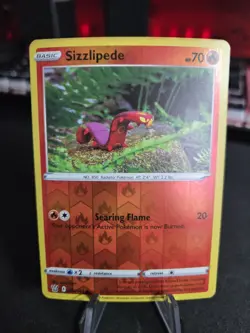 REVERSE HOLO Sizzlipede 029/163 NM Yuka Morii Clay - Battle Styles Pokemon Card - Image 1