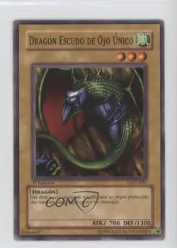 One-Eyed Shield Dragon Spanish 1st Ed. YuGiOh Legend of Blue Eyes White 2002 - Image 1