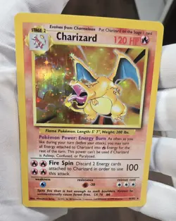Pokemon TCG wizard 1999 Base Set CHARIZARD 4/102 Holographic Rare. - Image 1