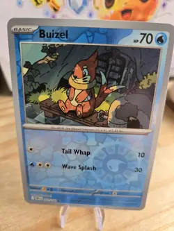 Buizel #057/182 SV Destined Rivals Reverse Holo Common Pokemon 2025 TCG Card - Image 1