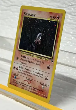 Houndour - 5/75 - Pokemon Neo Discovery Unlimited Holo SWIRL NM - Image 3