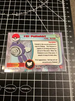 Poliwhirl #61 - Pokemon Topps Chrome TV Animation Edition Holographic - Image 2