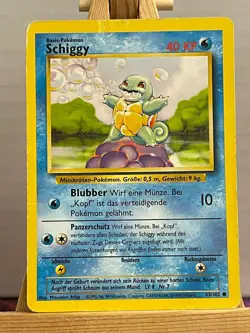 Schiggy 63/102 Basis Set Deutsch VG Pokemon - Image 1