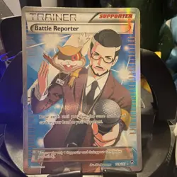 Pokemon Battle Reporter 109/111 XY Furious Fists Ultra Rare Full Art Holo - Image 1