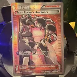 Pokemon Team Rocket's Handiwork 124/124 Fates Collide Ultra Rare Full Art Holo - Image 1