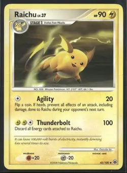 Raichu 45/100 Uncommon Majestic Dawn Pokemon Near Mint - Image 1