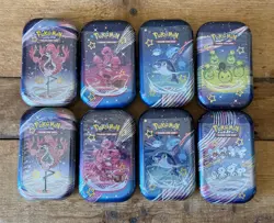 Pokemon TCG Scarlet & Violet Paldean Fates Mini Tins- Lot of 8-New/In-Hand 🚚💨 - Image 1