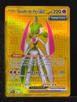 Carte Pokemon Garde-De-Fer EX 261/182 Gold AR EV4 Faille Paradoxe PAR - Image 1
