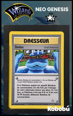 Carte Pokemon Bandeau 86/111 Unlimited Ed 2 Neo Genesis Wizards 1 FRA - Image 1