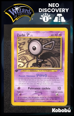 Carte Pokemon Zarbi F 48/75 Edition 1 Ed 1 Neo Discovery Wizards FR - Image 1