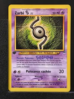 Carte Pokemon Zarbi S 87/105 Edition 1 Ed 1 Neo Destiny Wizards FR - Image 2
