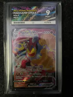 Machamp VMAX 073/189 Astral Radiance Holo Pokemon TCG Ace Grading 9 - Image 1