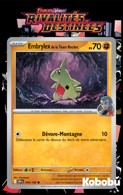 Carte Pokemon Embrylex 094/182 EV10 Rivalites Destinees DRI Ecarlate Violet - Image 1