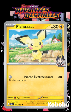 Carte Pokemon Pichu 071/182 EV10 Rivalites Destinees DRI Ecarlate Violet - Image 1