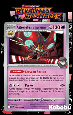 Carte Pokemon Astronelle 089/182 EV10 Rivalites Destinees DRI Ecarlate Violet - Image 1