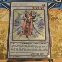 Yugioh T.G. WONDER MAGICIAN LC5D-EN213 1st Edition NM - Image 1