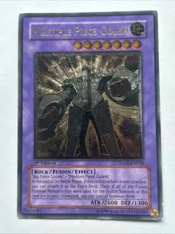 Multiple Piece Golem (UTR) TDGS-EN038 YuGiOh Ultimate Rare 1st Edition - Image 1