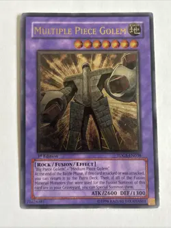 Multiple Piece Golem (UTR) TDGS-EN038 YuGiOh Ultimate Rare 1st Edition - Image 2