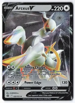 Pokemon Arceus V - Promo Metal Card 122/172 B - Image 1